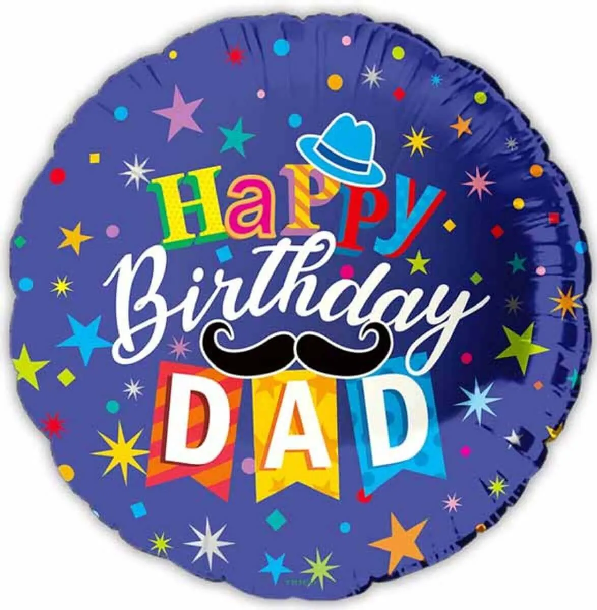 18" Happy Birthday Dad Mylar Balloon #239