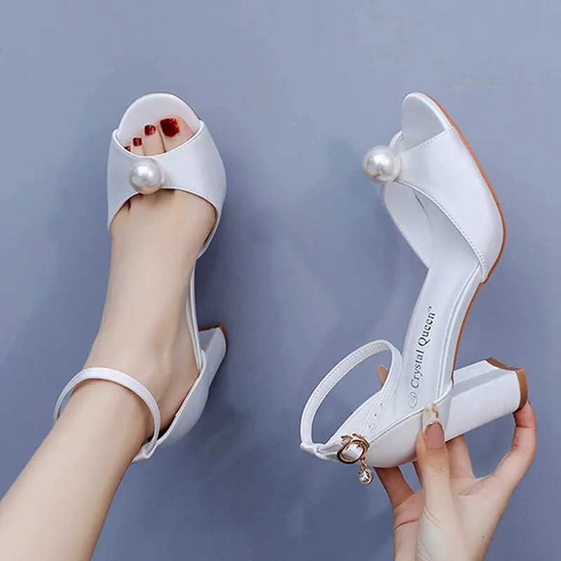 2.96" Satin Wedding Sandals Vintage Peep Toe Stiletto Heeled Shoes