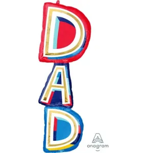 39" DAD Stacker Mylar Balloon - F7