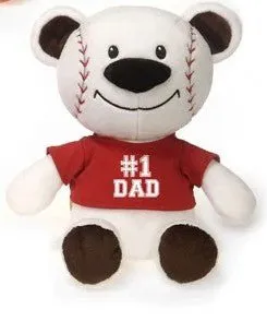 9" Sports Bears with #1 Dad