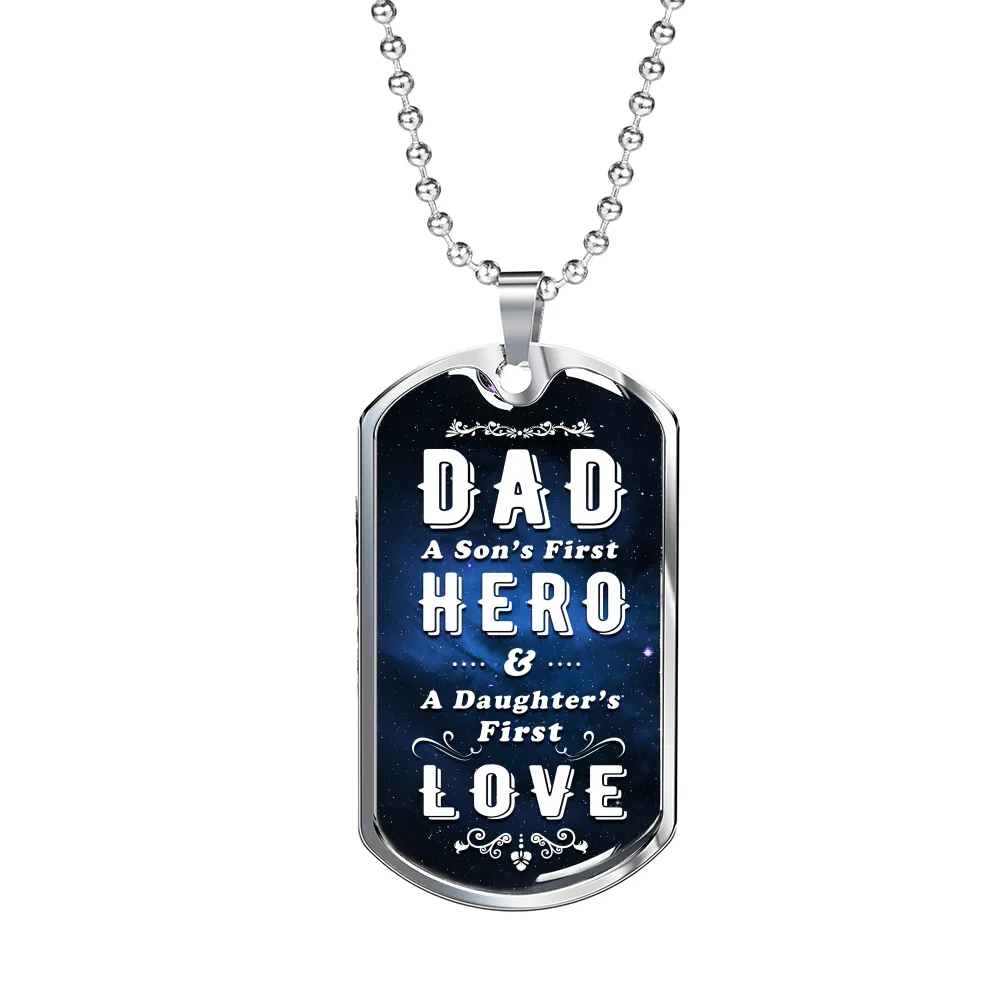 A Dad's First Dog Tag Necklace