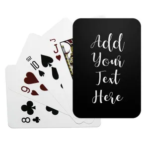 Add Your Own Message Playing Cards