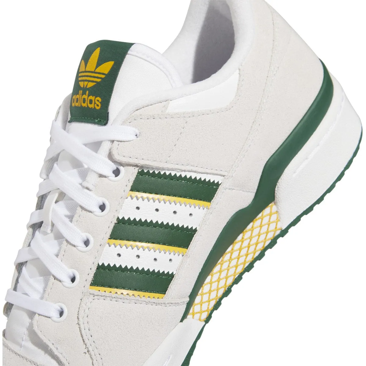 ADIDAS FORUM 84 LOW ADV WHITE / DARK GREEN / YELLOW