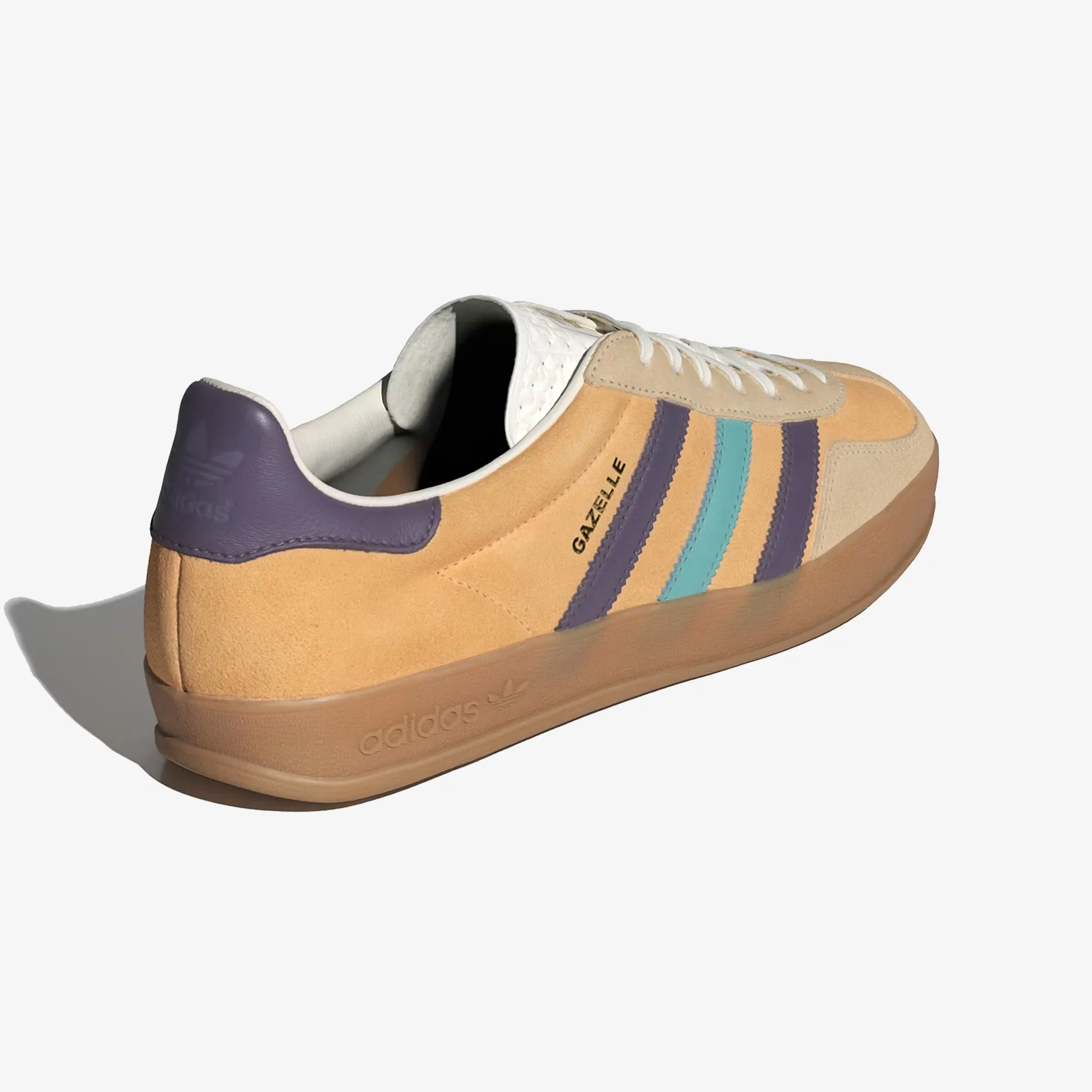 Adidas Originals | GAZELLE INDOOR { GLOW ORANGE/VIOLET/OFF WHITE