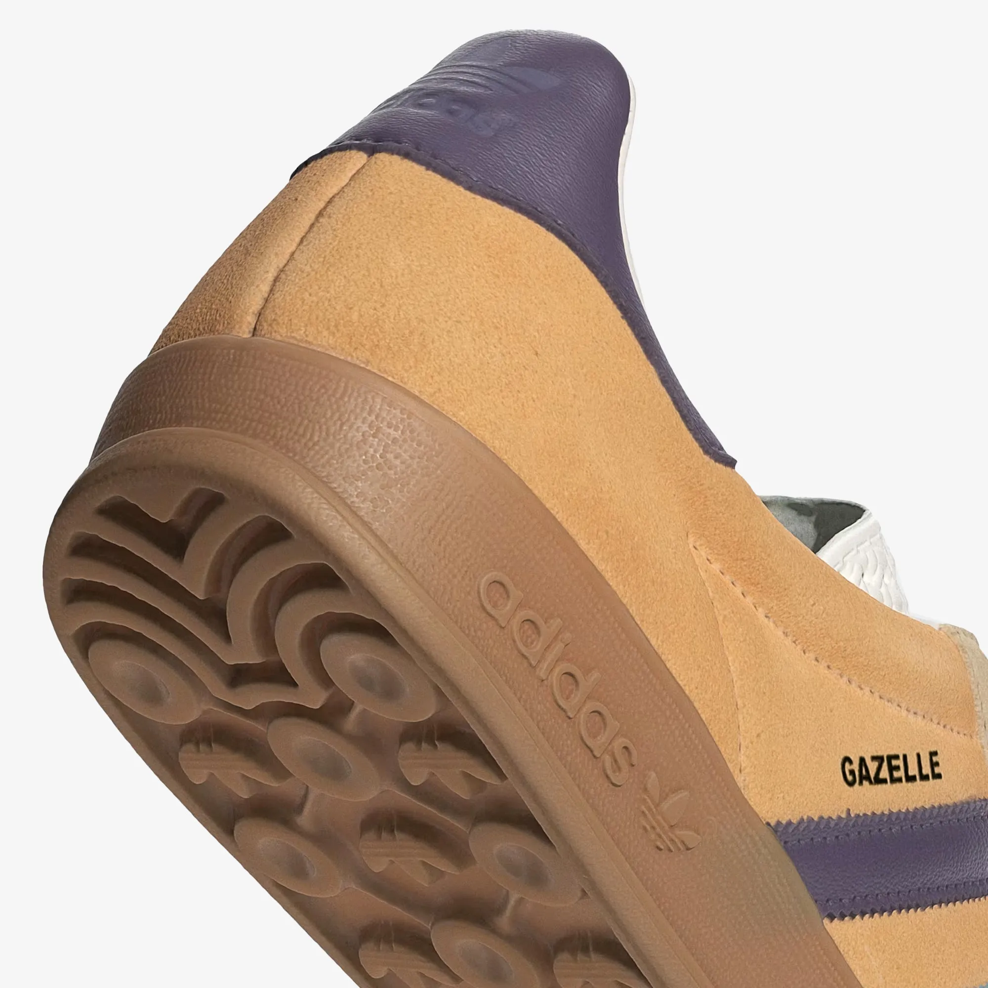 Adidas Originals | GAZELLE INDOOR { GLOW ORANGE/VIOLET/OFF WHITE