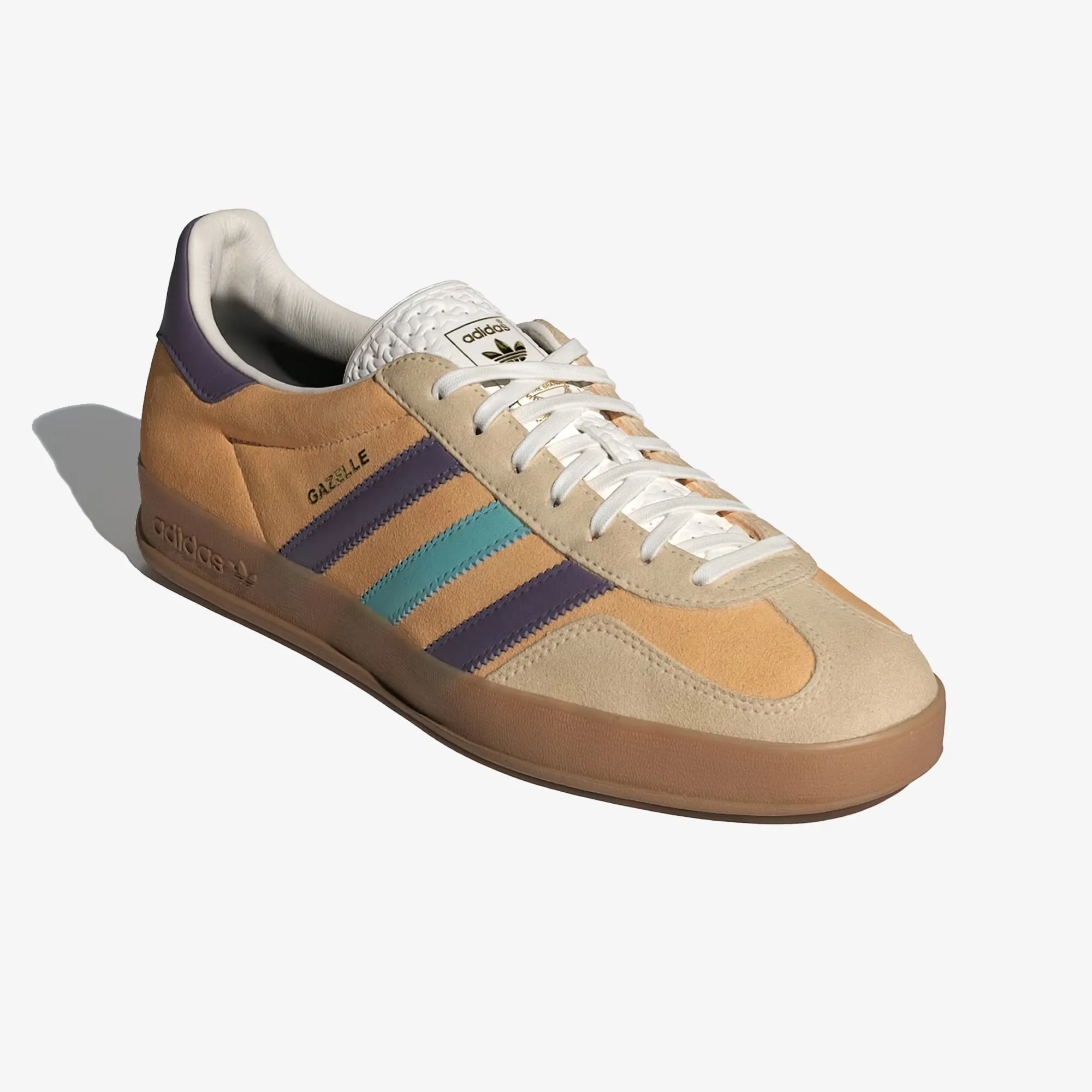 Adidas Originals | GAZELLE INDOOR { GLOW ORANGE/VIOLET/OFF WHITE