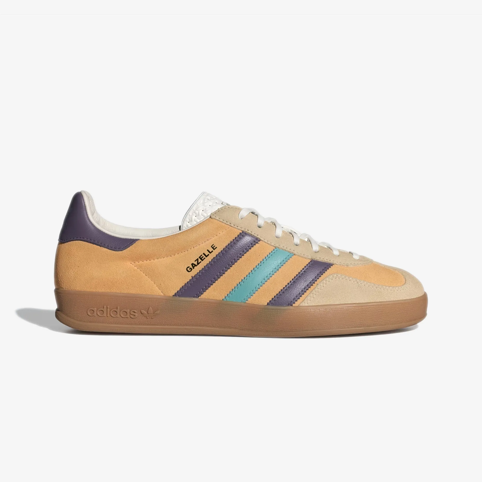 Adidas Originals | GAZELLE INDOOR { GLOW ORANGE/VIOLET/OFF WHITE