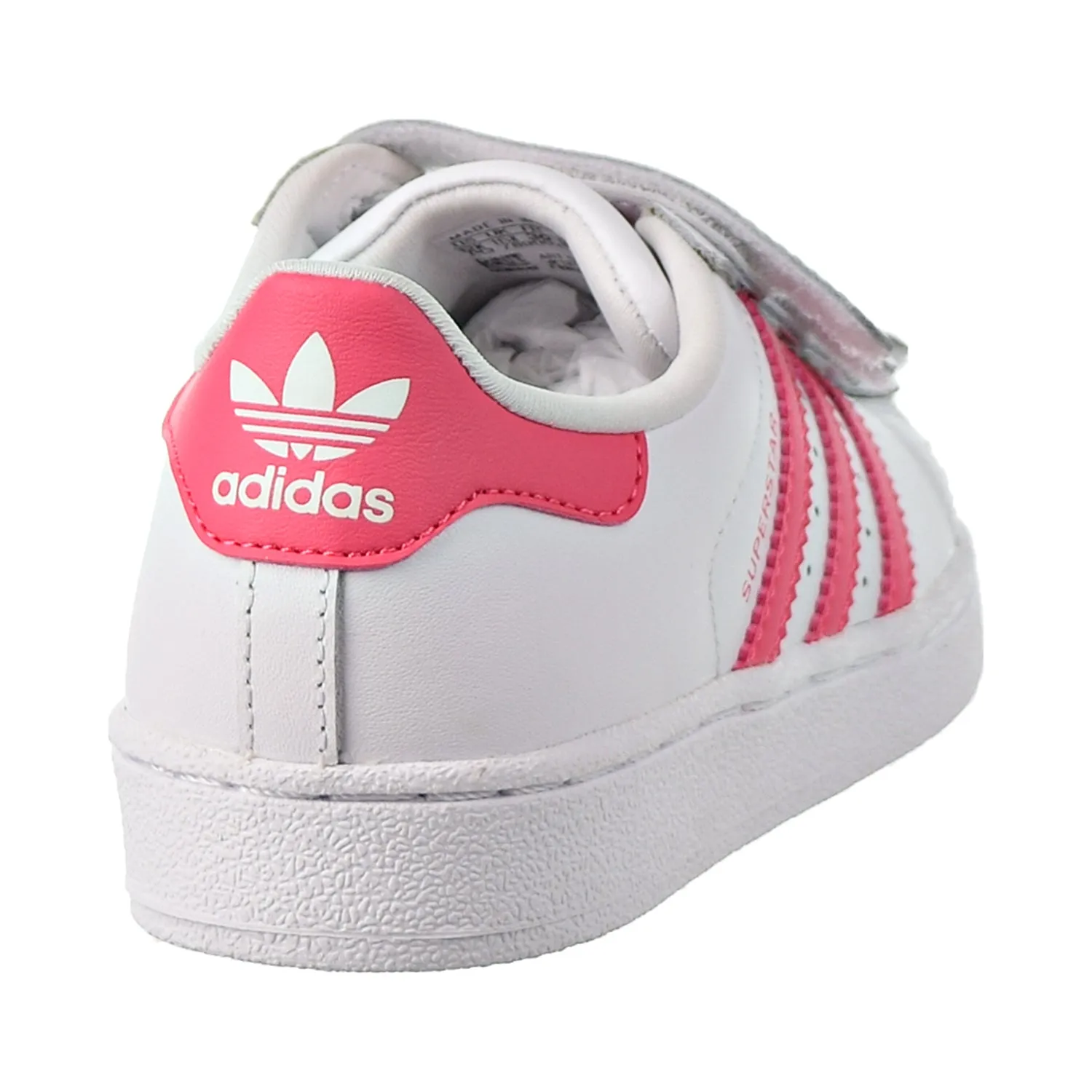 Adidas Superstar CF C Little Kids Shoes Footwear White/Real Pink/Real Pink