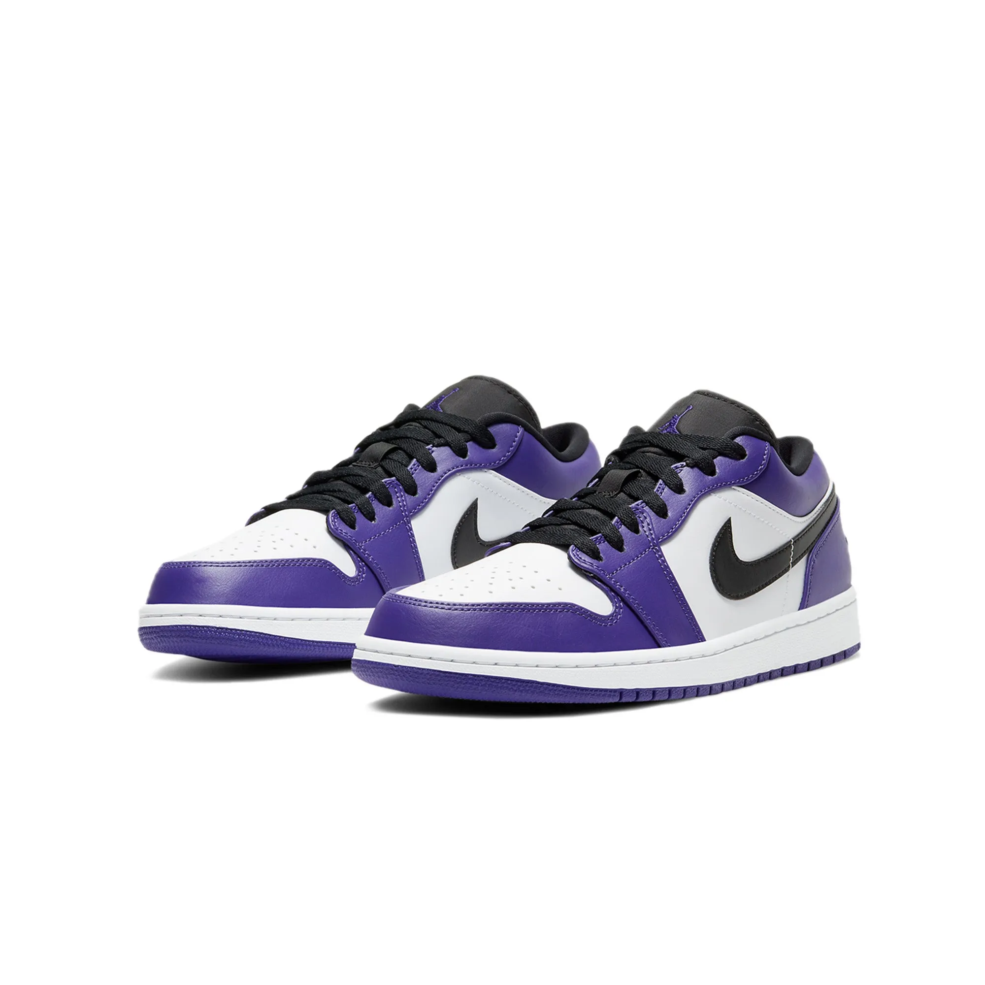 Air Jordan Mens 1 Low 'Court Purple' Shoes