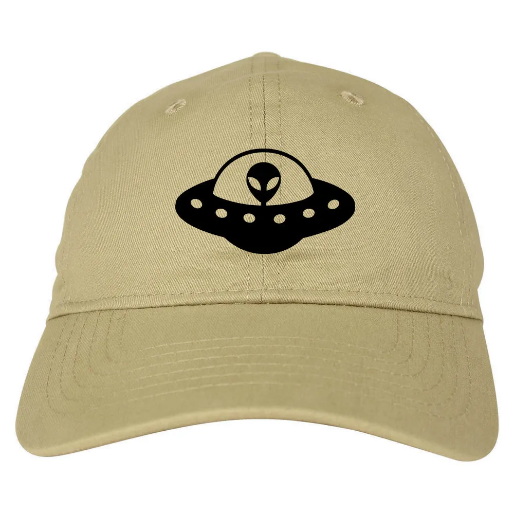 Alien Spaceship Chest Mens Dad Hat Baseball Cap