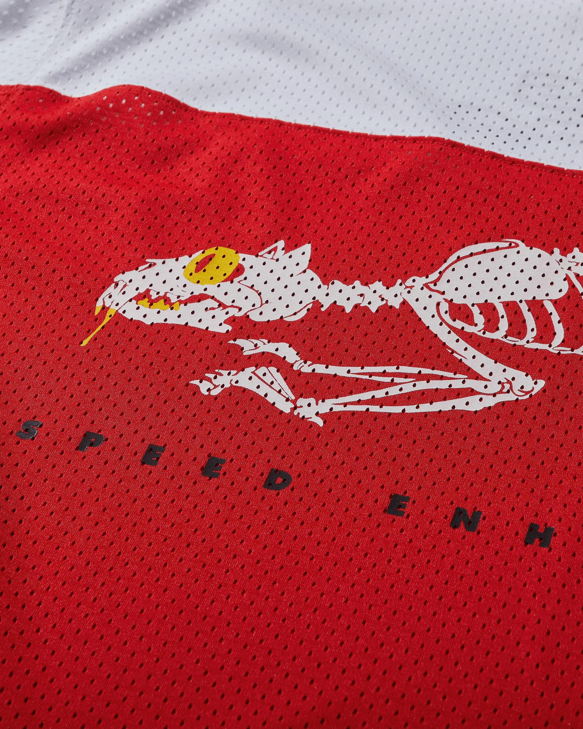 Aries Mesh Longsleeve T-Shirt For All Time Red