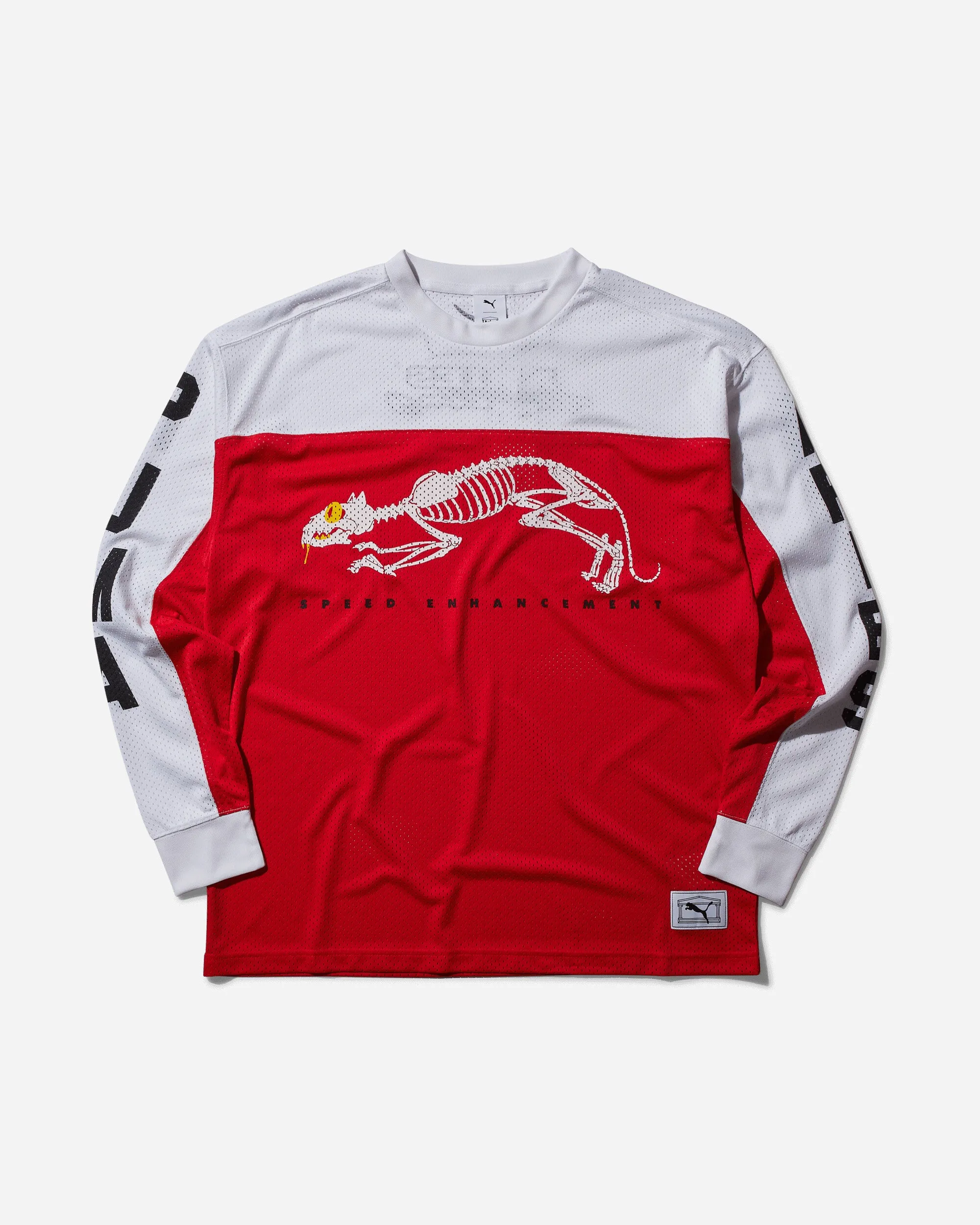 Aries Mesh Longsleeve T-Shirt For All Time Red