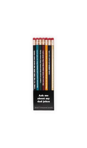 Ask Me About My Dad Jokes Pencil Set