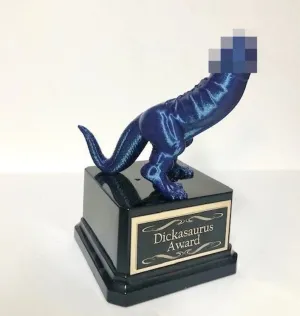 Baseball Trophy Penis Loser Trophy Funny Dick Trophy COLOR SHIFT Dickasaurus Award Mature You're A Dick Fantasy Baseball League LOSER Last