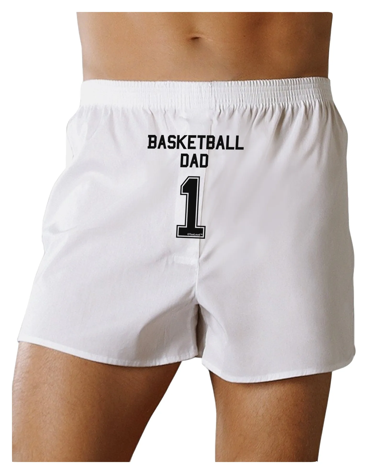 Basketball Dad Jersey Front Print Boxers Shorts by TooLoud