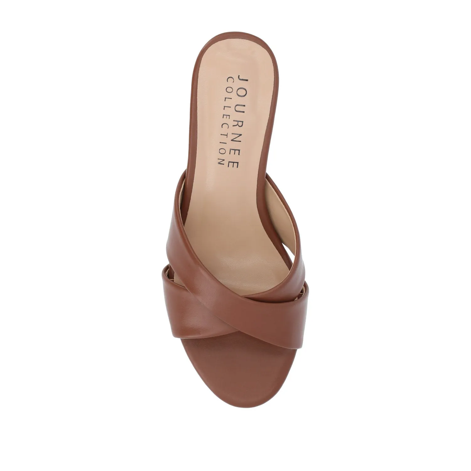 BERKLY KITTEN HEEL MULES IN FAUX LEATHER