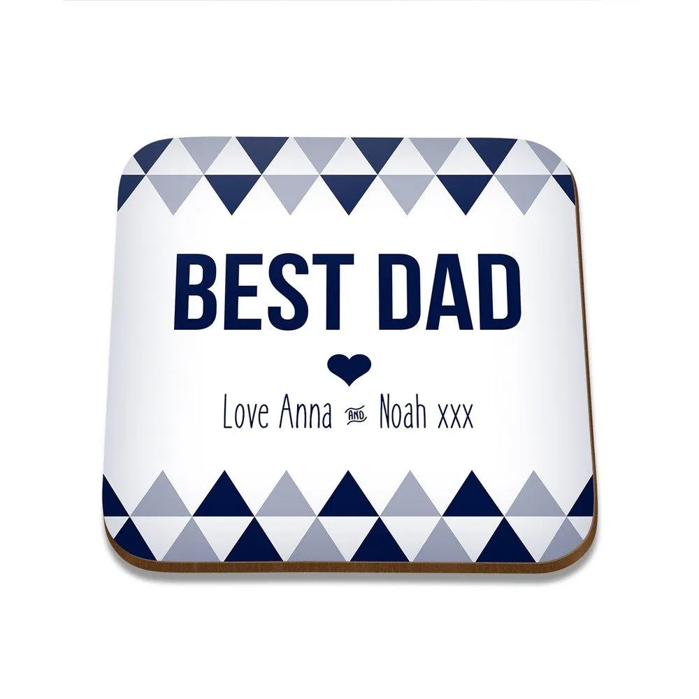 Best Dad Square Coaster - Single