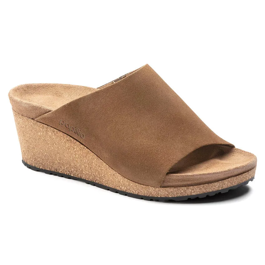 'Birkenstock' Women's Namica Suede Leather Wedge Sandal - Tea