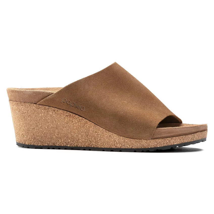 'Birkenstock' Women's Namica Suede Leather Wedge Sandal - Tea