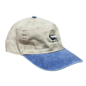 Black Sheep Icon Unstructured Dad Hat Vintage Wash Khaki Navy