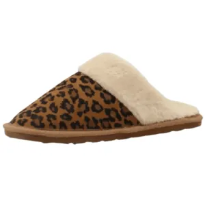 Blazin Roxx Women's Leopard Print Faux Sherling Lined Slippers 5729297