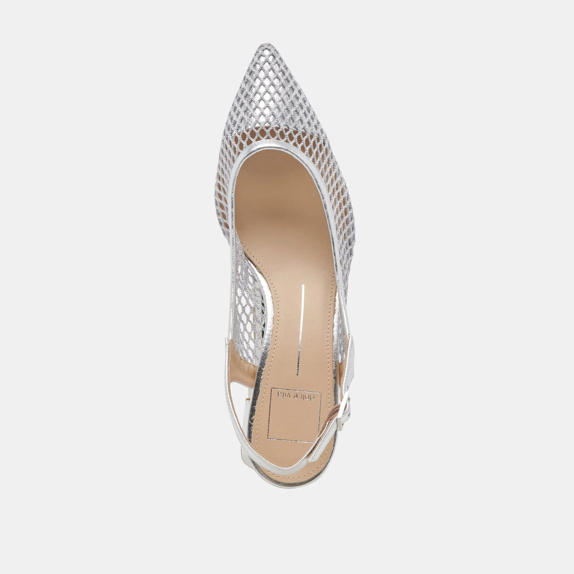 BLONDI HEELS SILVER MESH