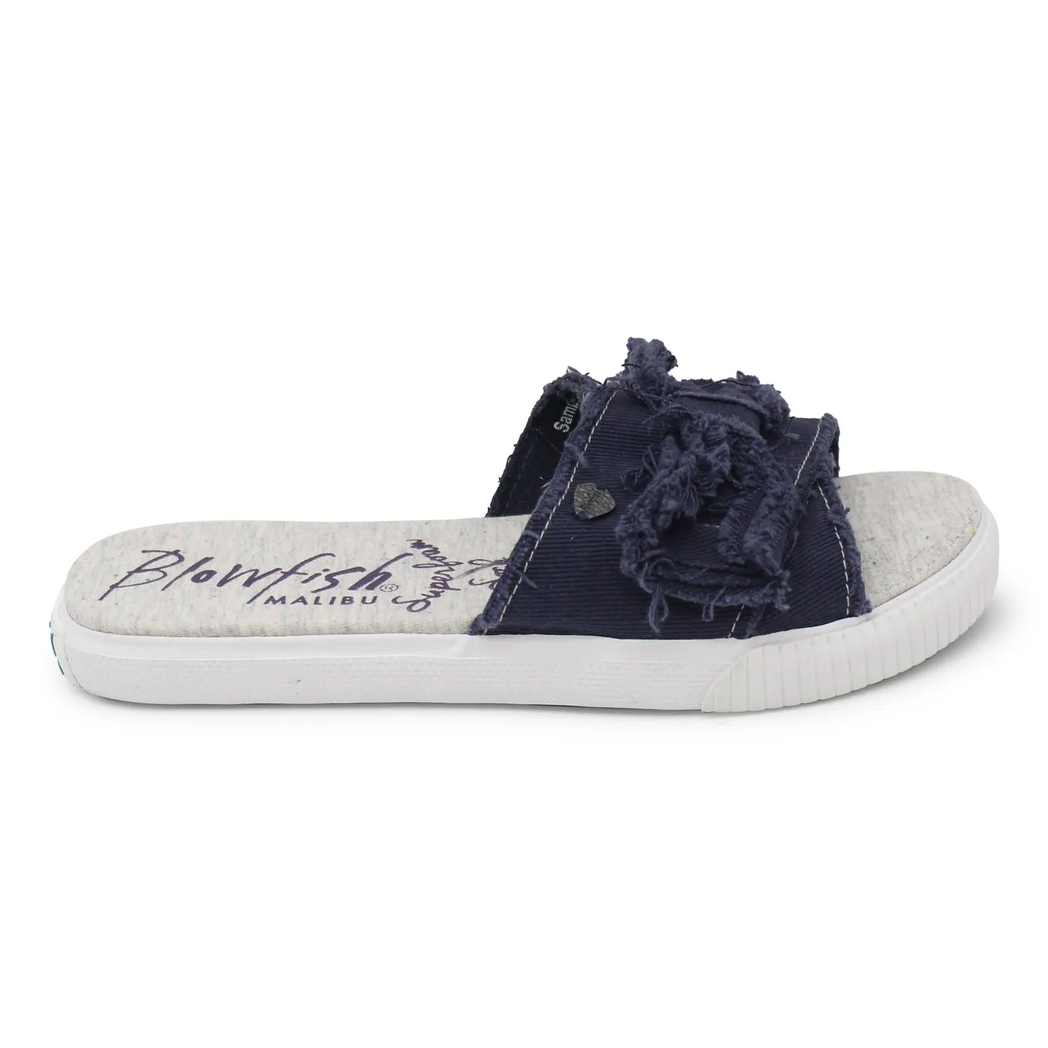 'Blowfish Malibu' Women's Fondue Slide - Pure Navy Hipster Smoked Twill