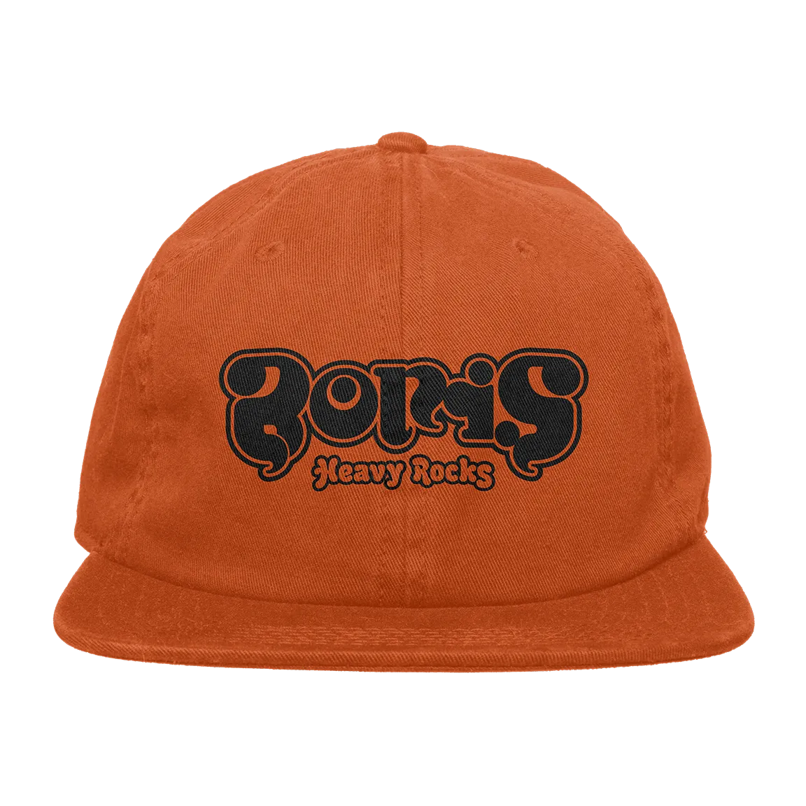 Boris "Heavy Rocks: Black Logo" Orange Dad Hat