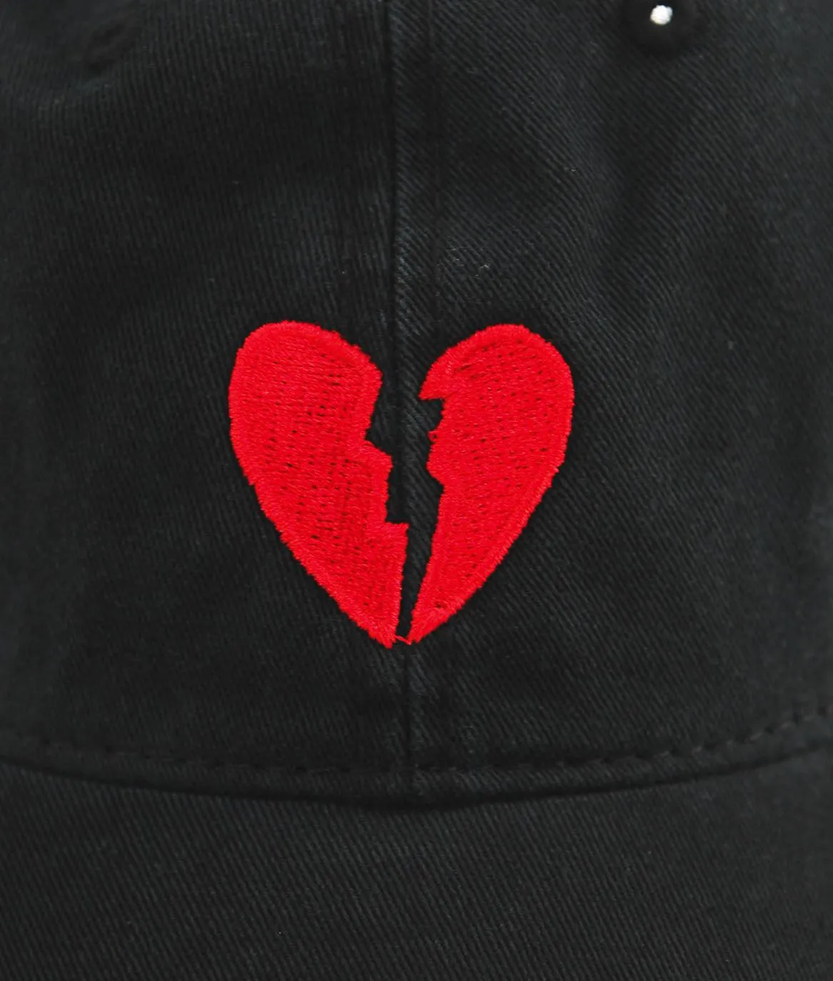 Broken Heart Embroidered Womens Dad Hat