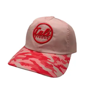 CALI Strong Classic Nylon Dad Hat Pink Camo