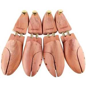 CEDAR SPACE | Cedar Shoe Trees for Men Adjustable Wooden Stretcher