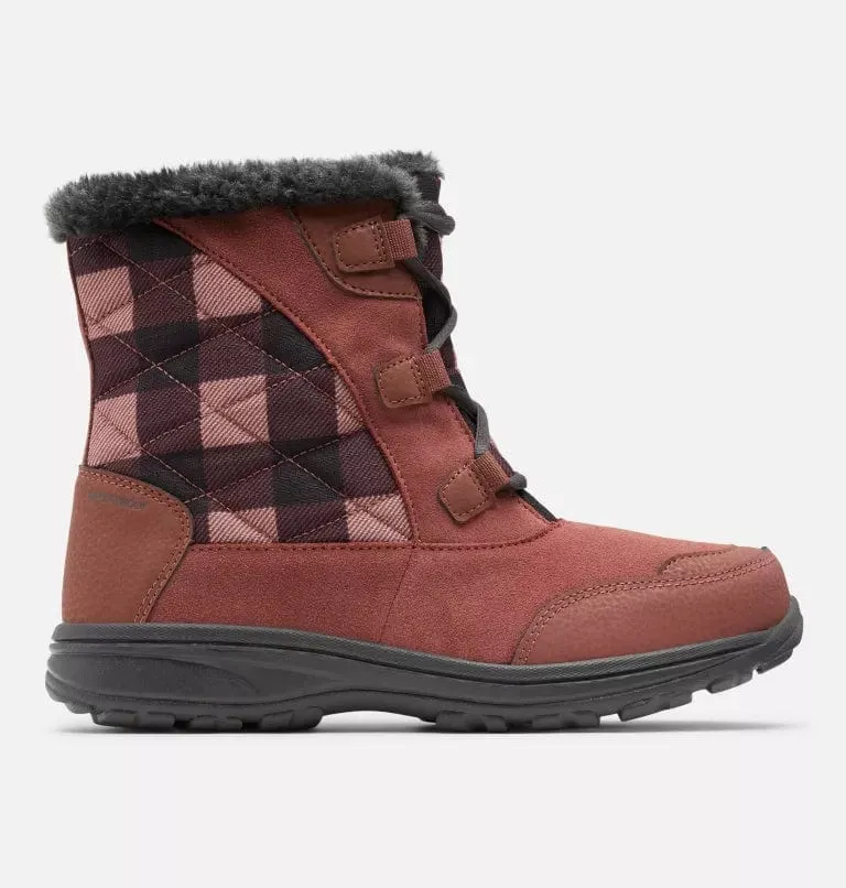 Columbia Women's Ice Maiden Shorty Waterproof Boots- Crabtree/ Peach Blossom