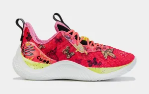 Curry 10 Girl Dad Grade School Lifestyle Shoes (Pink)