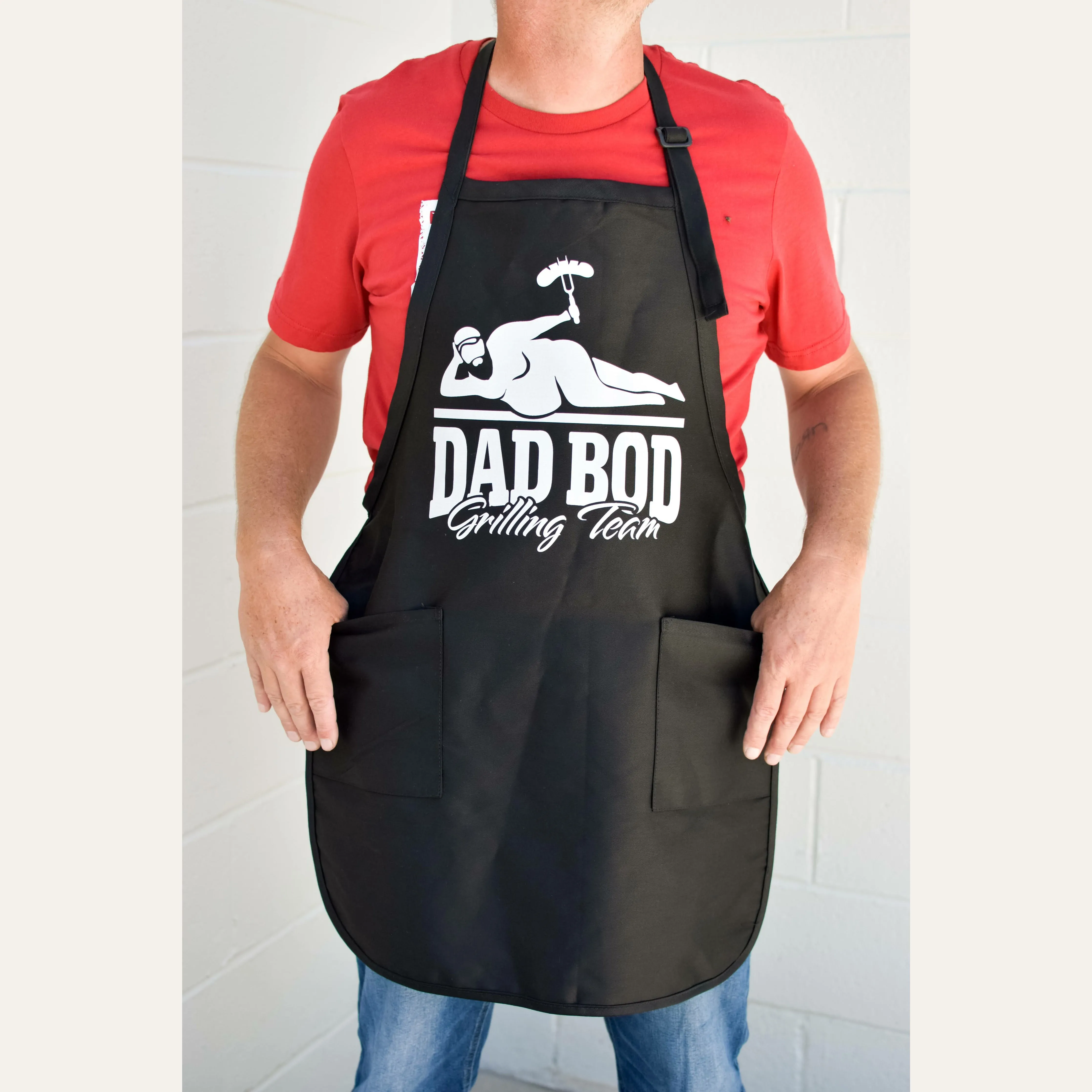 Dad Bod Grilling Team Black Apron