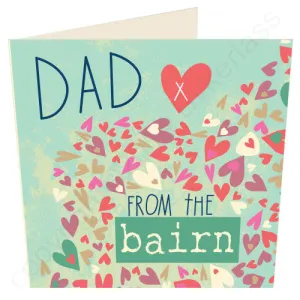 Dad From the Bairn Geordie Card (G61)