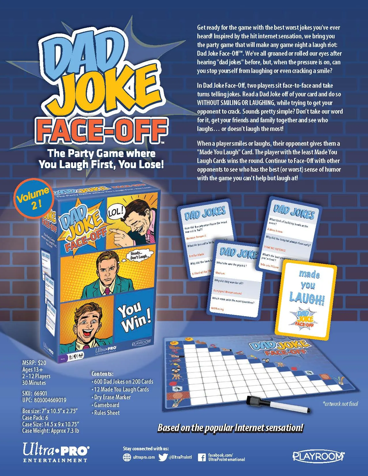 Dad Joke Face-Off: 2nd Edition Party Game