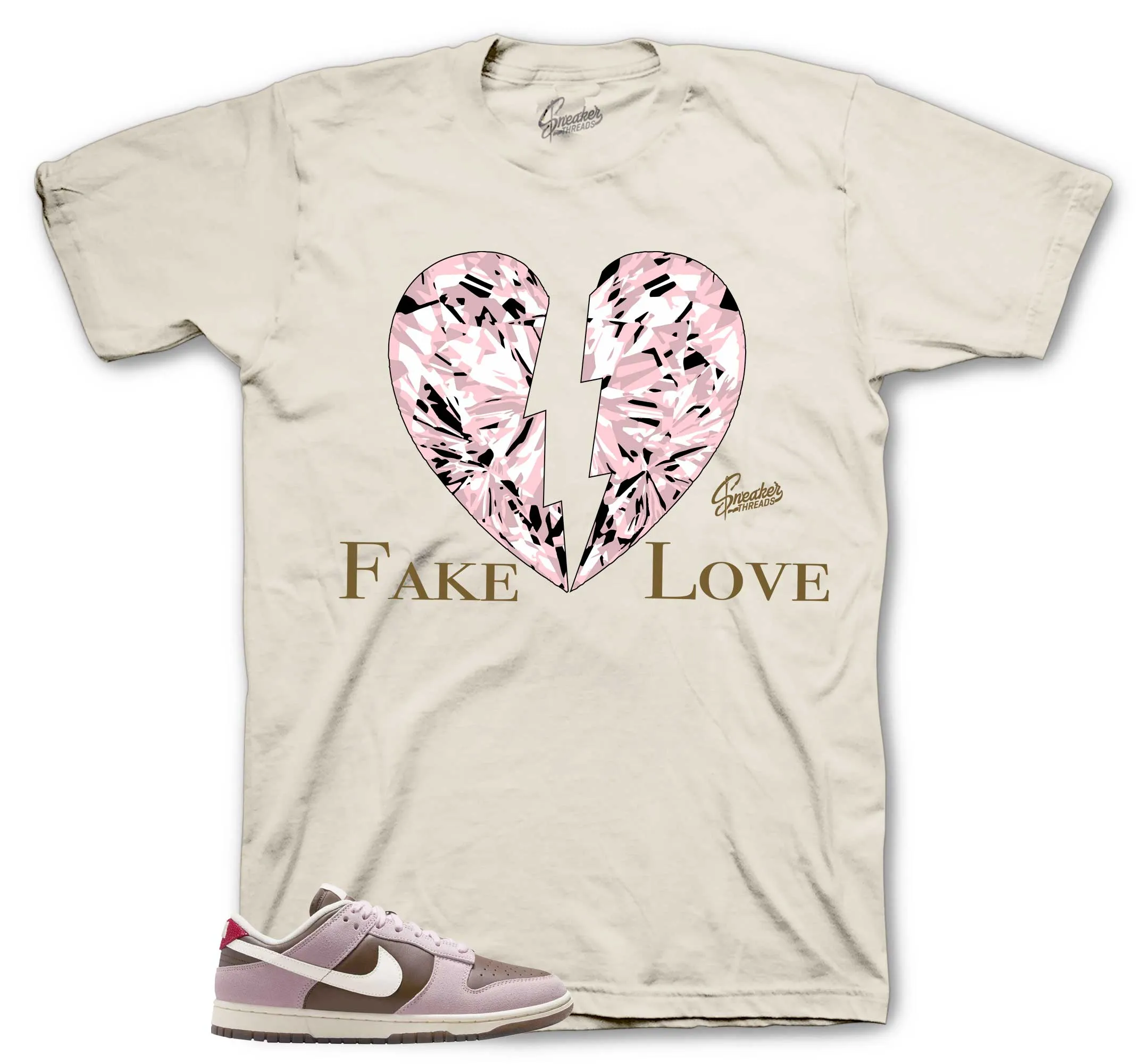 Dunk Low Neapolitan Fake Love Shirt