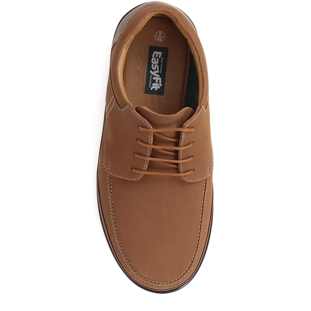 Extra Wide Fit Leather Lace-up Shoes - PAULO / 323 744