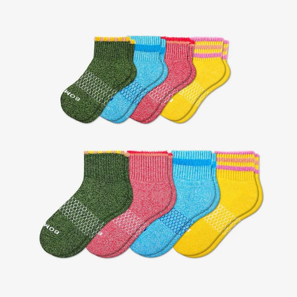 Father-Youth Fuzzy Sesame Street Sock 8-Pack