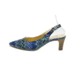 Gabor Kitten Heels Fabric Blue Colour For Women