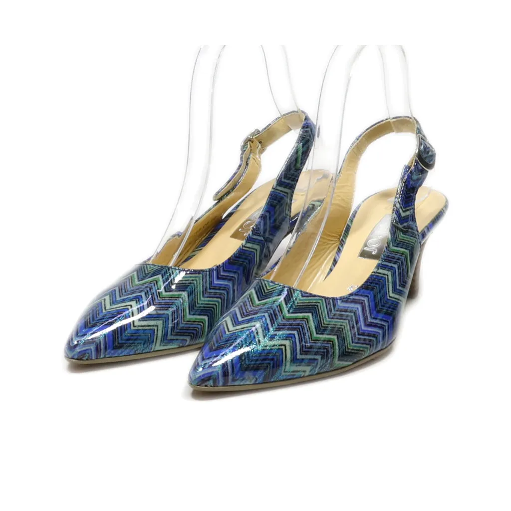 Gabor Kitten Heels Fabric Blue Colour For Women