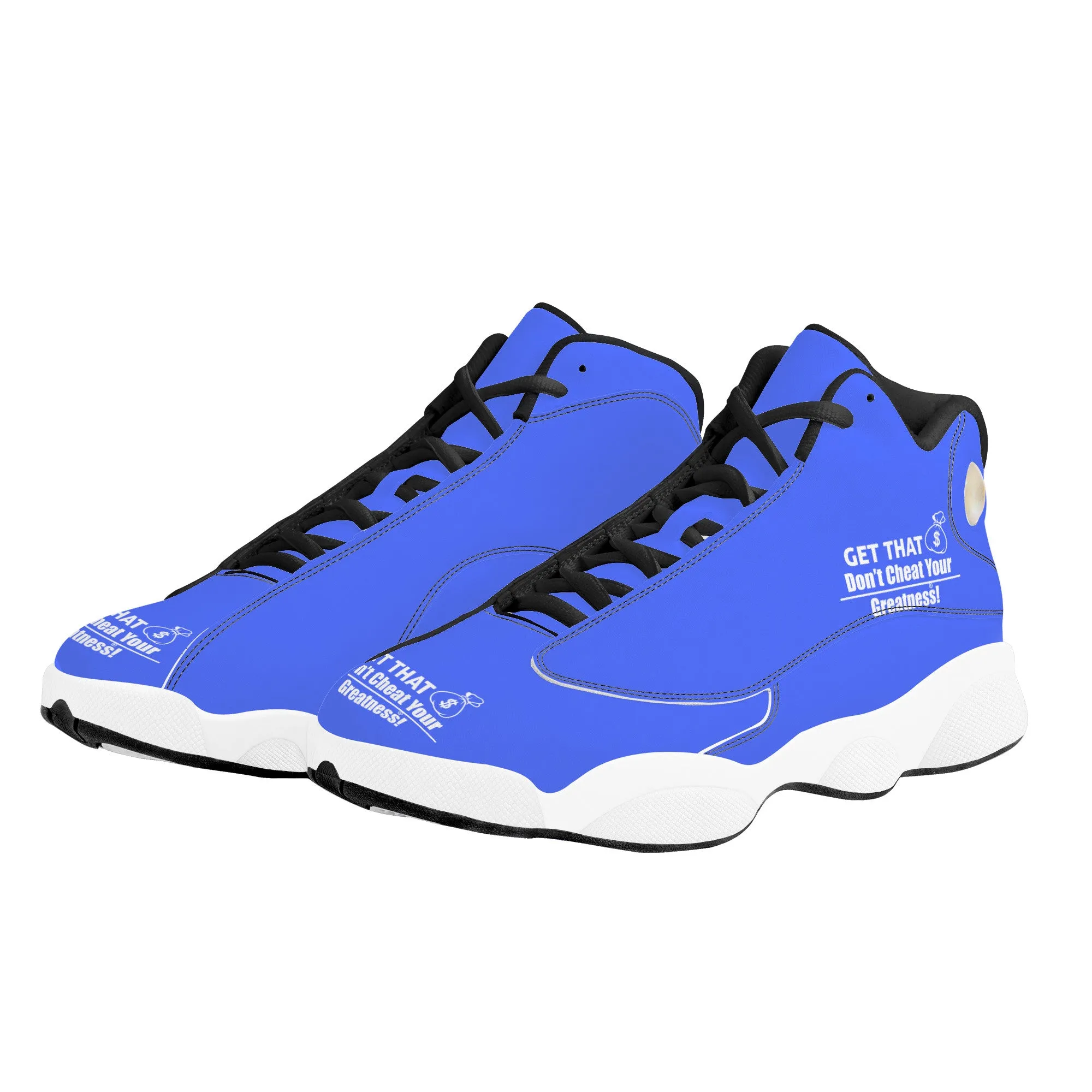 Get That Bag, Basketball Shoes - Blue & White