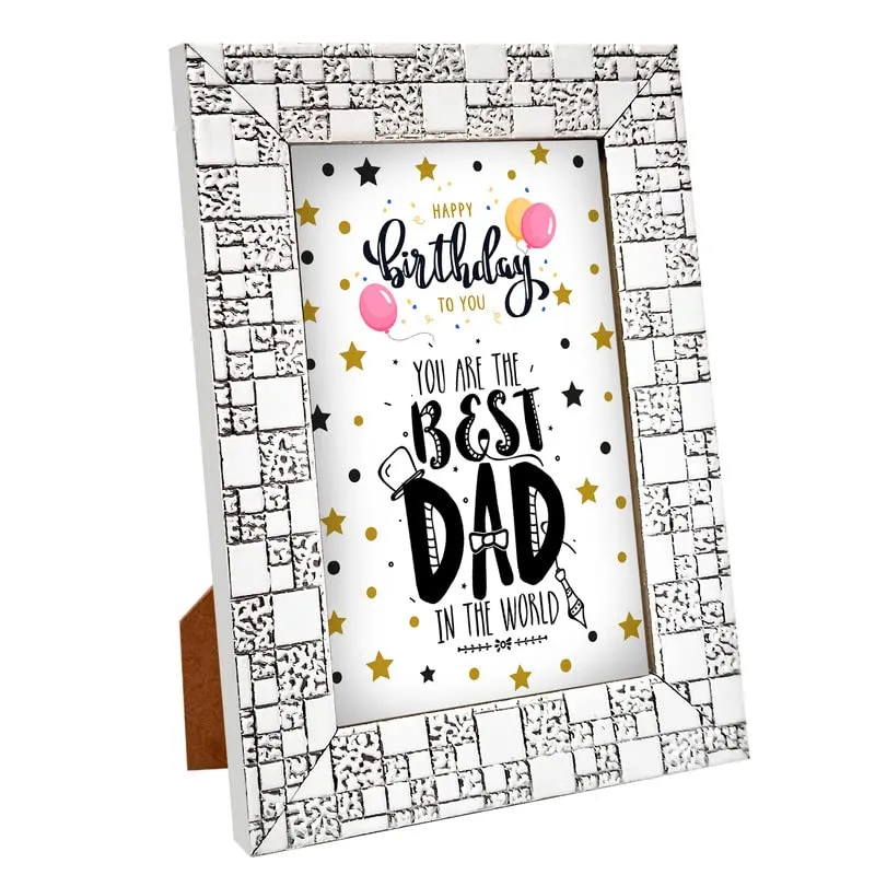 GIFT MY PASSION Happy Birthday To You You Are The Best Dad In The World Photo Frame & Red Cushion | birthday dad gift