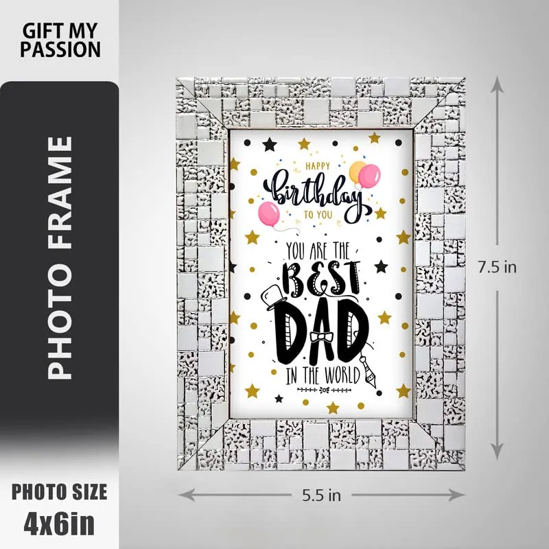 GIFT MY PASSION Happy Birthday To You You Are The Best Dad In The World Photo Frame & Red Cushion | birthday dad gift