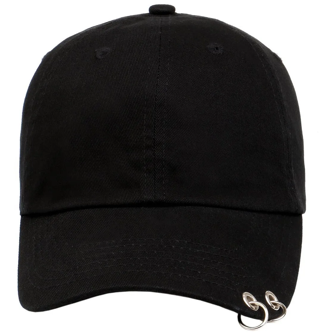 Grommet and Ring on Unstructured Dad Hat Strapback