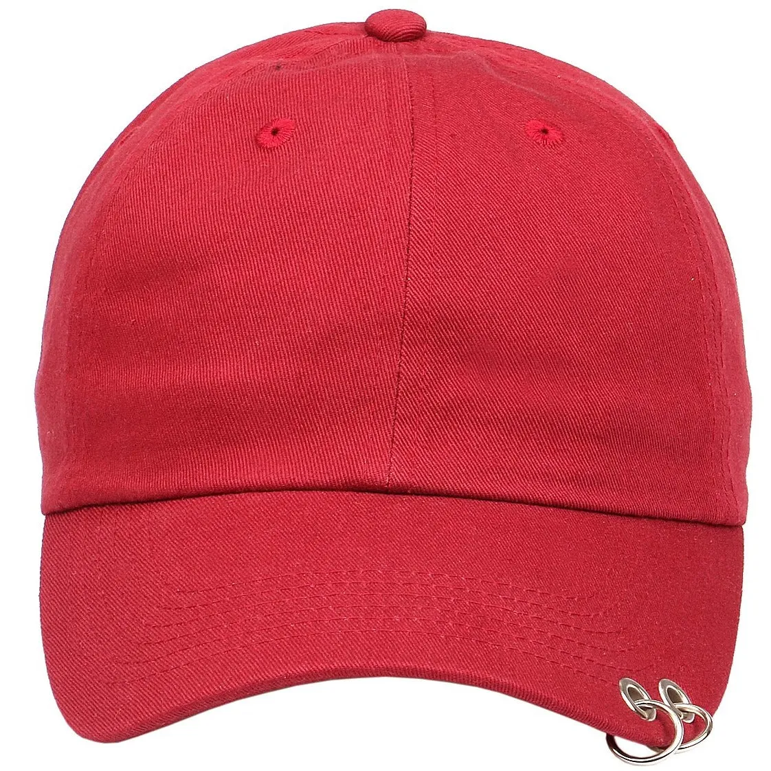 Grommet and Ring on Unstructured Dad Hat Strapback