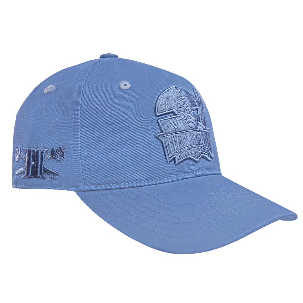 HAMPTON UNIVERSITY NEUTRAL DAD HAT (STEEL BLUE)