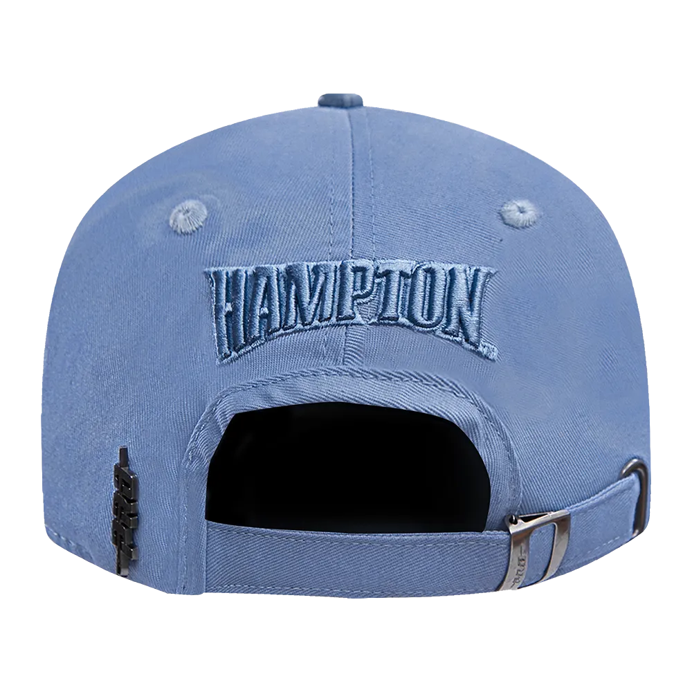 HAMPTON UNIVERSITY NEUTRAL DAD HAT (STEEL BLUE)