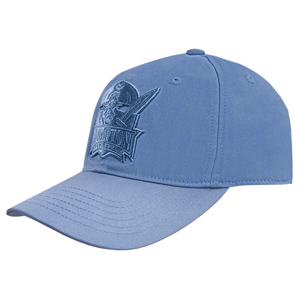 HAMPTON UNIVERSITY NEUTRAL DAD HAT (STEEL BLUE)