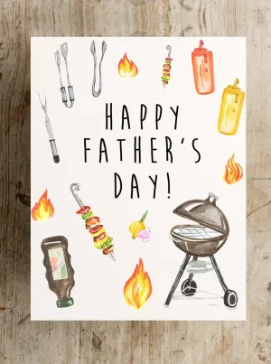 Happy Father's Day Grilling Card